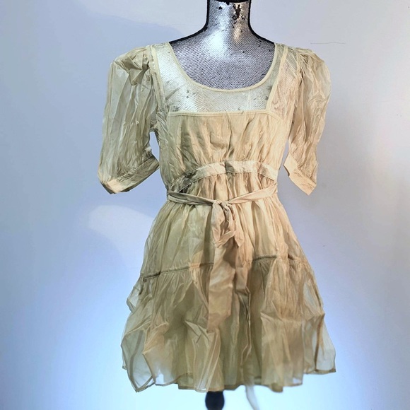 NWT Danielle Bernstein Womens Ruffled Mini Dress Large - Picture 6 of 9